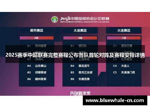 2025赛季中超联赛完整赛程公布各队首轮对阵及赛程安排详情